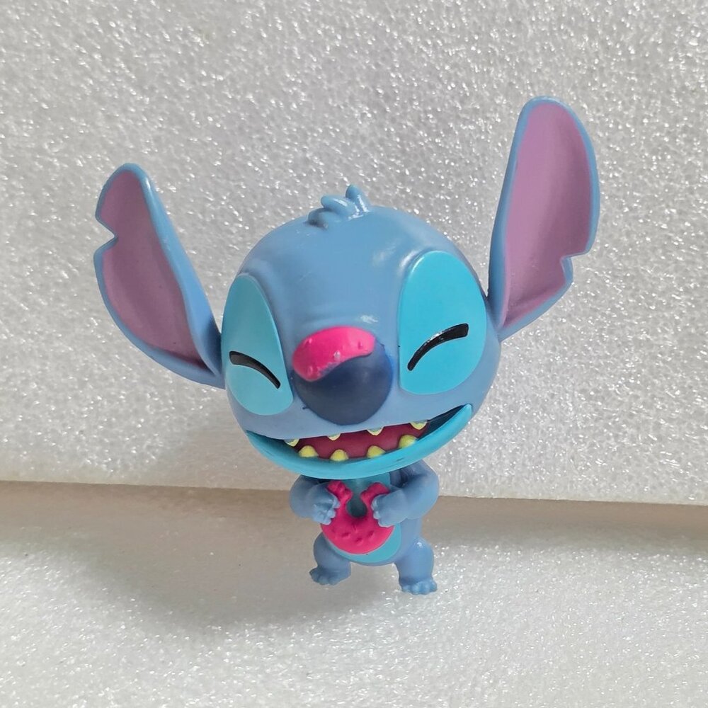 Disney Lilo & STITCH big head Doughnut blue action figure 2.5"